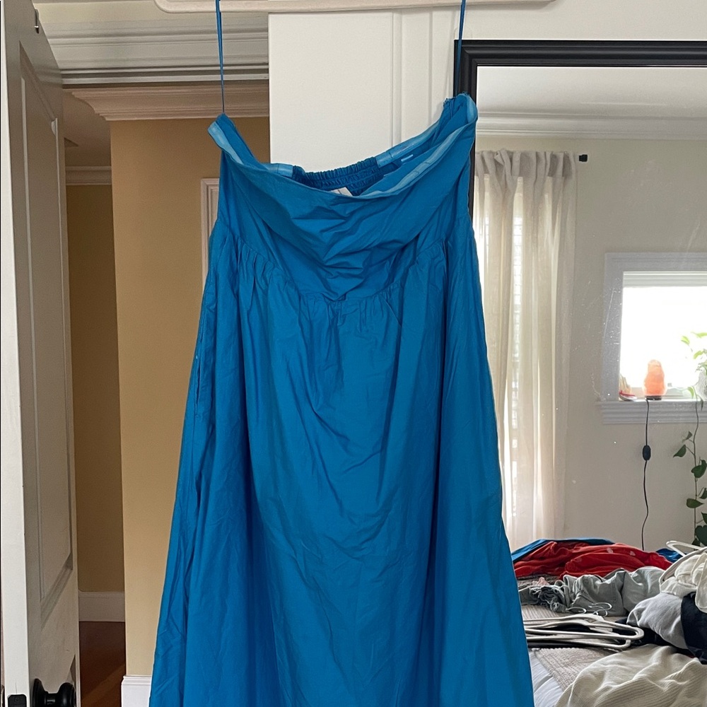 Joie Strapless Blue Dress